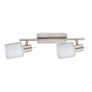 Eglo - Светодиодный точечный светильник MY CHOICE 2xE14/4W/230V матовый хром/белый