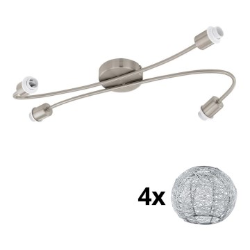 Eglo - Светодиодный точечный светильник MY CHOICE 4xE14/4W/230V матовый хром