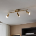 Eglo - Светодиодный точечный светильник 3xGU10/2,8W/230V 3000K золотистый