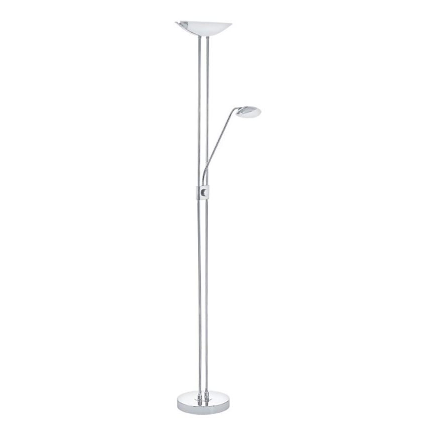 Eglo - Светодиодный торшер с регулированием яркости LED/20W + LED/2,5W блестящий хром