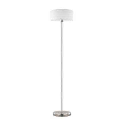 Eglo - Светодиодный торшер TUNJA 1xE27/60W/230V матовый хром/белый
