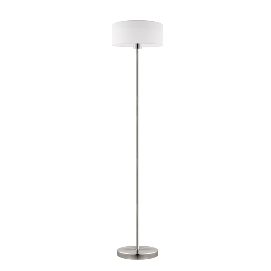 Eglo - Светодиодный торшер TUNJA 1xE27/60W/230V матовый хром/белый