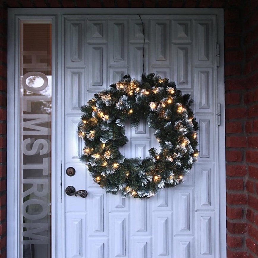 Eglo - Светодиодный уличный рождественский венок 60xLED/0,064W/3/230V IP44