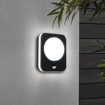 Eglo - Светодиодный уличный настенный светильник с датчиком LED/9W/230V IP44