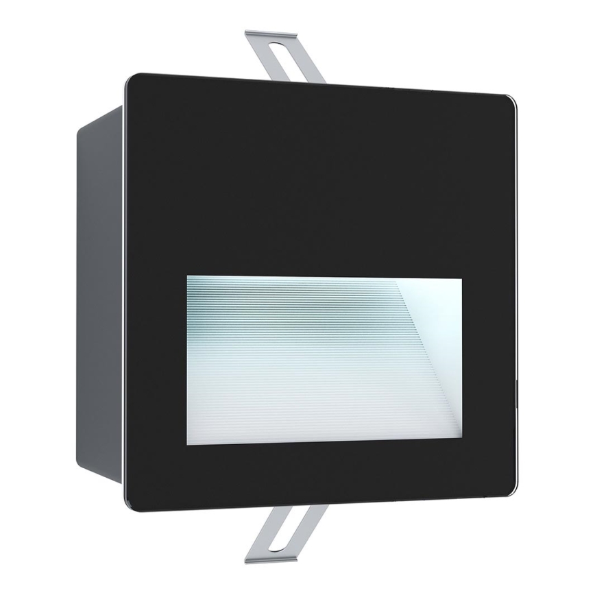 Eglo - Светодиодный уличный встраиваемый светильник ARACENA LED/3,7W/230V IP65 черный