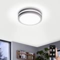 Eglo - Светодиодный потолочный диммируемый светильник для ванной комнаты LOCANA-C LED/14W серый IP44