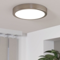Eglo - Светодиодный потолочный светильник с регулированием яркости LED/17W/230V хром