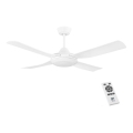 Eglo - Светодиодный потолочный вентилятор LED/20W/230V + ДУ, белый