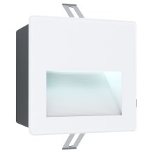 Eglo - Светодиодный уличный встраиваемый светильник ARACENA LED/3,7W/230V IP65 белый