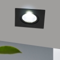 Eglo - Светодиодный встроенный светильник с регулированием яркости LED/6W/230V черный