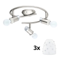 Eglo - Світильник точковий LED MY CHOICE 3xE14/4W/230V матовий хром/білий