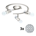 Eglo - Світильник точковий LED MY CHOICE 3xE14/4W/230V матовий хром