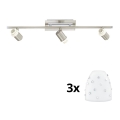 Eglo - Світильник точковий LED MY CHOICE 3xE14/40W/230V матовий хром/білий