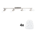 Eglo - Світильник точковий LED MY CHOICE 4xE14/4W/230V матовий хром/білий