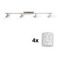 Eglo - Світильник точковий LED MY CHOICE 4xE14/4W/230V матовий хром/білий