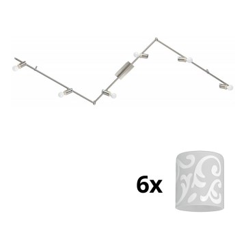 Eglo - Світильник точковий LED MY CHOICE 6xE14/4W/230V матовий хром/білий