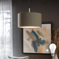 Eglo - Світлодіодна люстра на тросі TUNJA 1xE27/60W/230V taupe