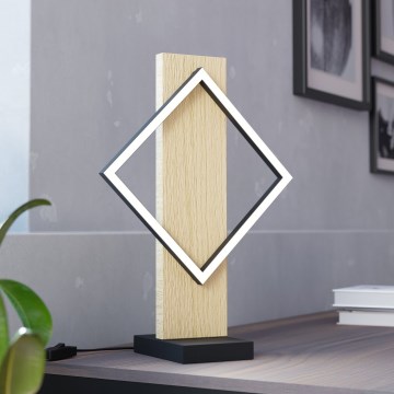 Eglo - світлодіодна настільна лампа LED/13W/230V чорна/бежева