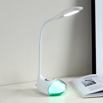 Eglo - Світлодіодна настільна лампа з регульованою яскравістю 1xLED/2,2W+0,3W/230V RGB