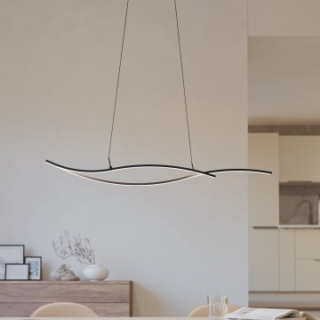 Eglo - Світлодіодна підвісна люстра LED/20W/230V 4000K чорний