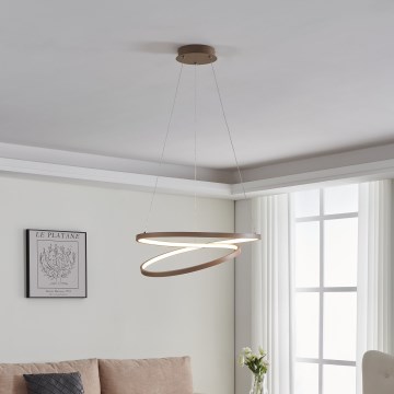 Eglo - Світлодіодна підвісна люстра LED/36W/230V 3000K бежевий