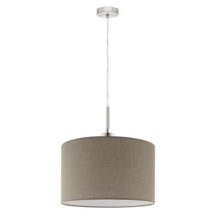 Eglo - Світлодіодна підвісна люстра TUNJA 1xE27/60W/230V taupe