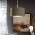 Eglo - Світлодіодна підвісна люстра TUNJA 1xE27/60W/230V taupe