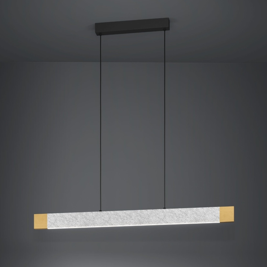 Eglo - Світлодіодна підвісна люстра з регулюванням яскравості LED/22,2W/230V 3000K коричневий/сірий