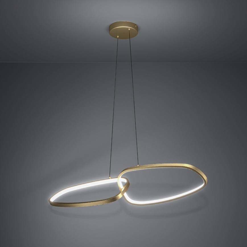 Eglo - Світлодіодна підвісна люстра з регулюванням яскравості LED/37,5W/230V 3000K золотий