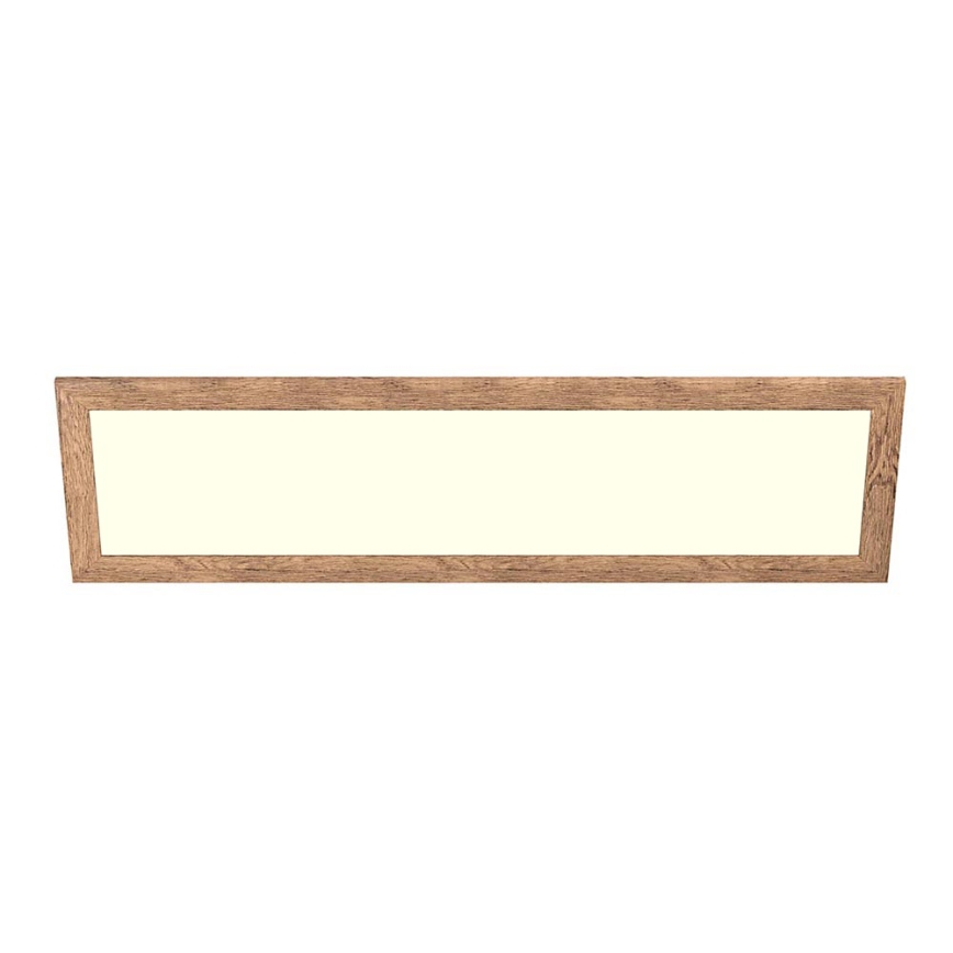 Eglo - Світлодіодна пристельова панель SALOBRENA-RW WOOD LED/34W/230V 2700/4000K 124x34 см коричневий