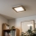 Eglo - Світлодіодна пристельова панель SALOBRENA-RW WOOD LED/17W/230V 2700/4000K 34x34 см коричневий