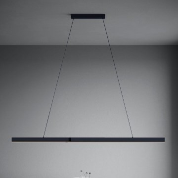 Eglo - Світлодіодна регульована люстра на тросі LED/20W/230V 3000K чорна