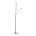Eglo - Світлодіодна регульована торшерна лампа LED/20W + LED/2,5W матовий хром