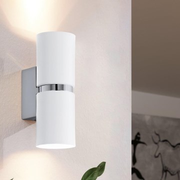 Eglo - Світлодіодний настінний світильник 2xGU10-LED/4W/230V
