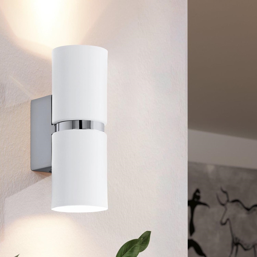 Eglo - Світлодіодний настінний світильник 2xGU10-LED/4W/230V