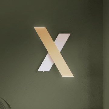 Eglo - Світлодіодний настінний світильник 2xLED/5W/230V 3000K золотий/білий