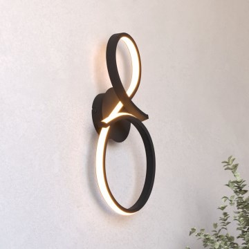 Eglo - Світлодіодний настінний світильник LED/11,4W/230V 3000K чорний