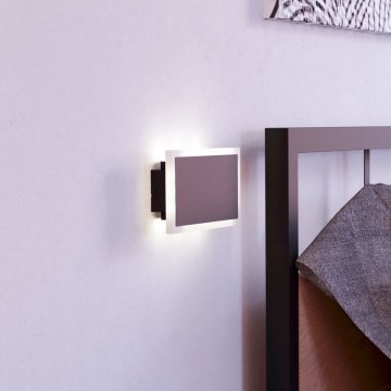 Eglo - Світлодіодний настінний світильник LED/12W/230V 3000K 12x23 см чорний