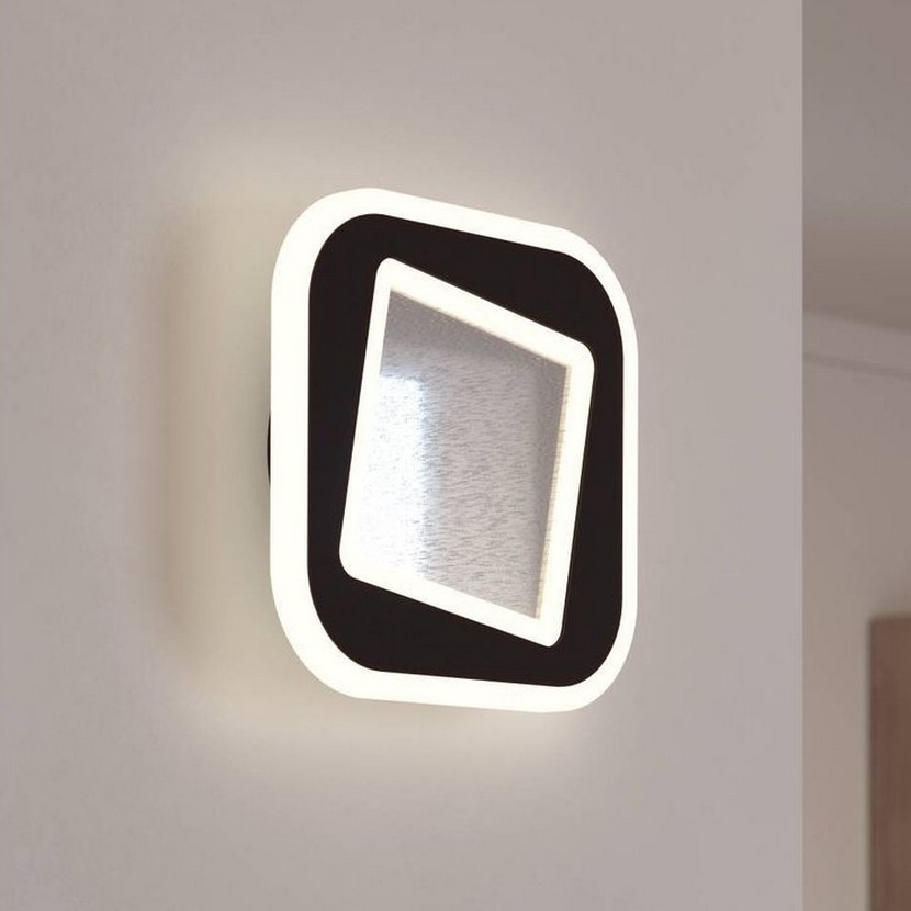 Eglo - Світлодіодний настінний світильник LED/12W/230V 4000K чорний