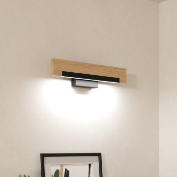 Eglo - Світлодіодний настінний світильник LED/9,6W/230V 3000K чорний/бежевий