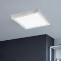 Eglo - Світлодіодний стельовий світильник 1xLED/25W/230V срібний кутовий