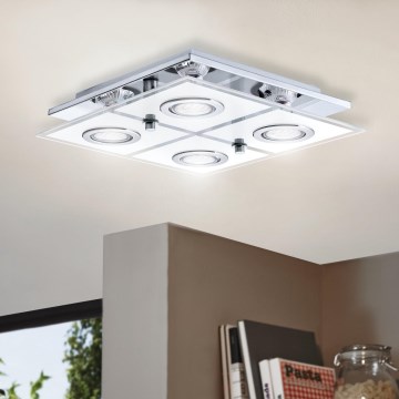 EGLO - Світлодіодний стельовий світильник 4xGU10/3W/230V
