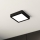 Eglo - світлодіодний стельовий світильник для ванної кімнати LED/11W/230V IP44 чорний 16x16 см