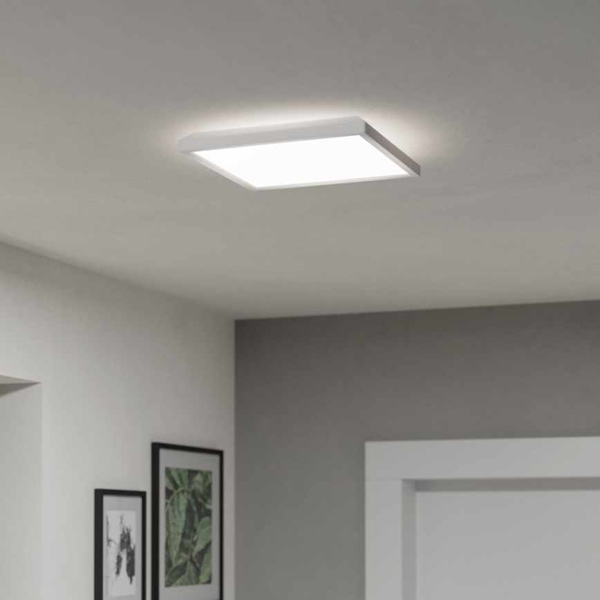 Eglo - Світлодіодний стельовий світильник для ванної кімнати LED/13,4W/230V 2700/4000/6500K 29x29 см IP44 білий