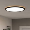 Eglo - Світлодіодний стельовий світильник для ванної кімнати LED/16,8W/230V 2700/4000/6500K діаметр 50 см IP44 чорний