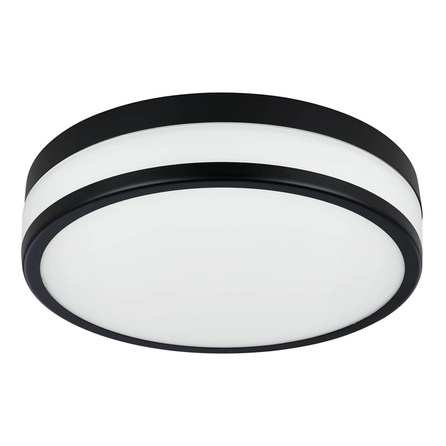 Eglo - Світлодіодний стельовий світильник для ванної кімнати LED/17,1W/230V IP44 чорний