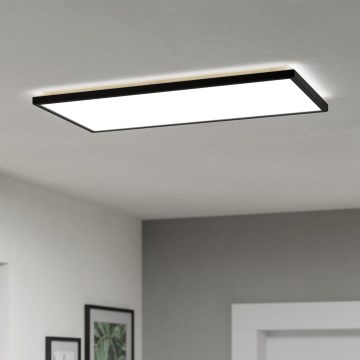 Eglo - Світлодіодний стельовий світильник для ванної кімнати LED/17,2W/230V 2700/4000/6500K 30x57 см IP44 чорний