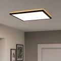 Eglo - Світлодіодний стельовий світильник для ванної кімнати LED/17W/230V 2700/4000/6500K 50x50 см IP44 чорний