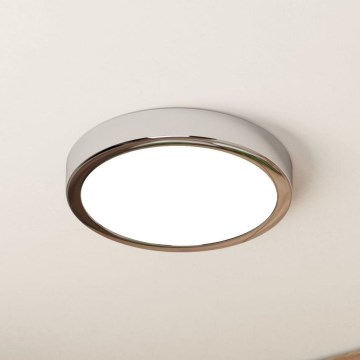 Eglo - Світлодіодний стельовий світильник для ванної кімнати LED/17W/230V IP44 глянцевий хром