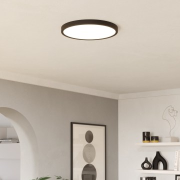 Егло - світлодіодний стельовий світильник LED/17 Вт/230 В 2700/4000/6500 К діаметр 38,9 см чорний
